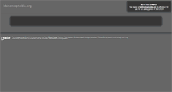 Desktop Screenshot of idahomophobia.org