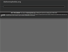 Tablet Screenshot of idahomophobia.org